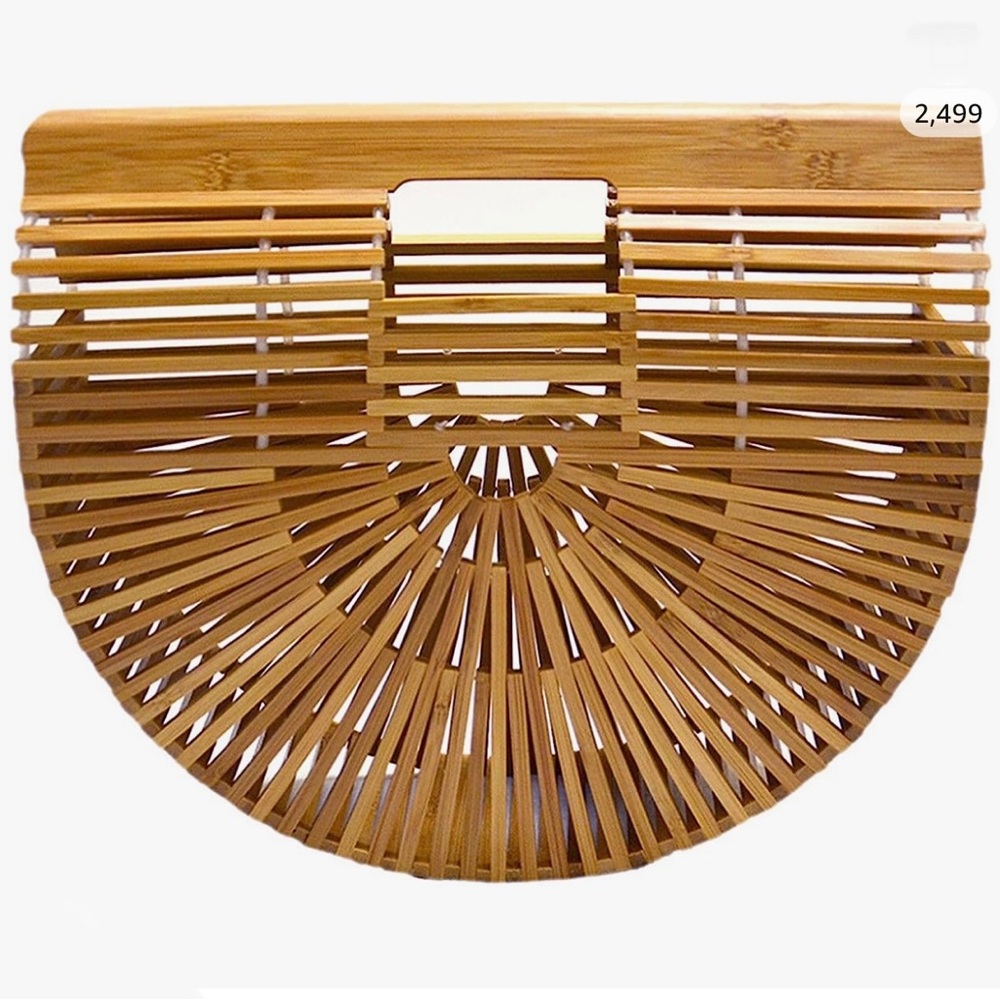 Bamboo beach clutch